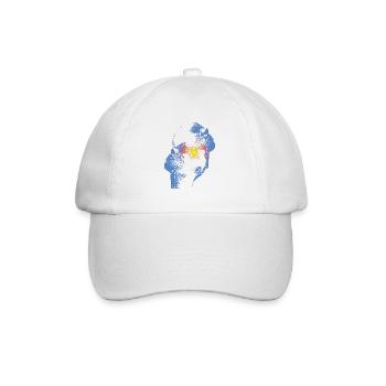 T-shirt cœur et tête - Casquette classique - blanc/blanc - Devant