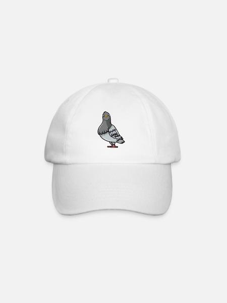 Taube - Baseballkappe - Weiß/Weiß