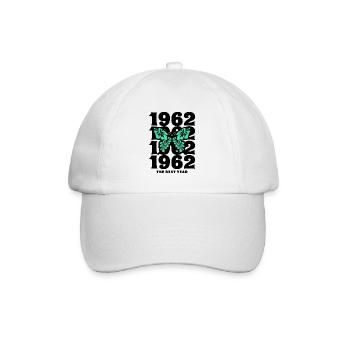 Groovy and Vintage 1962 60 Years Anniversary - Baseball Cap - white/white - Front