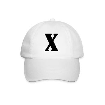 X - Baseball Cap - white/white - Front