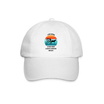 Coachman Carriage Horse-drawn carriage Coffee - Baseball Cap - white/white - Front
