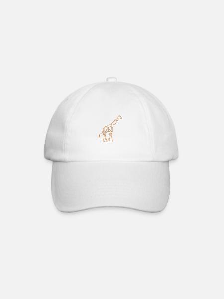 Giraffe| Animal | Logo | Zoo - Baseball Cap - white/white