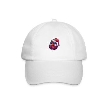 Poulet Noël drôle - Casquette classique - blanc/blanc - Devant