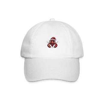 Lobster Crab Christmas Funny - Baseball Cap - white/white - Front