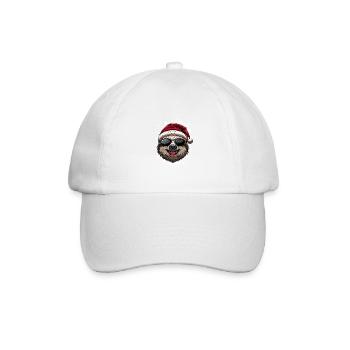 Sloth Christmas Funny - Baseball Cap - white/white - Front