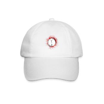 Windrad Silhouette Energie - Baseballkappe - Weiß/Weiß - Vorne