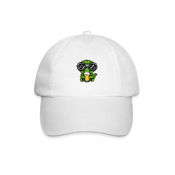 Chameleon Après-Ski Bière Bande Dessinée - Casquette classique - blanc/blanc - Devant