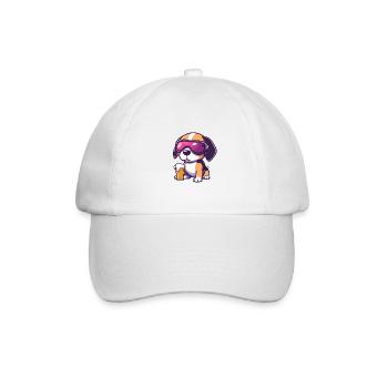 Beagle chien après-ski bière bande dessinée - Casquette classique - blanc/blanc - Devant