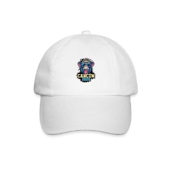 Cancun 2025 Affe - Baseballkappe - Weiß/Weiß - Vorne
