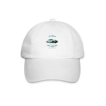 57 Chevy Belair - Baseball Cap - white/white - Front