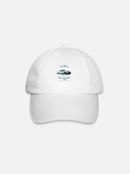57 Chevy Belair - Baseball Cap - white/white
