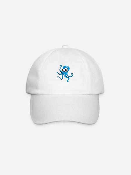 Pieuvre - Casquette classique - blanc/blanc