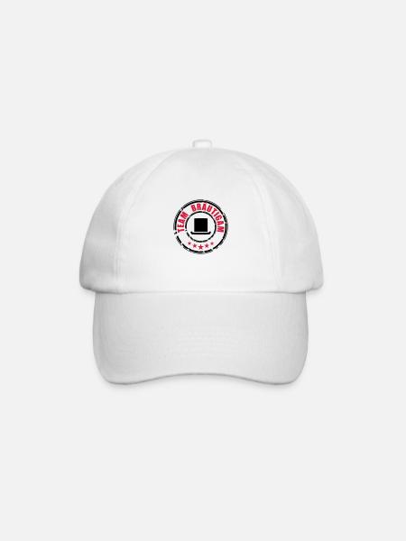 Team Bräutigam - Baseballkappe - Weiß/Weiß