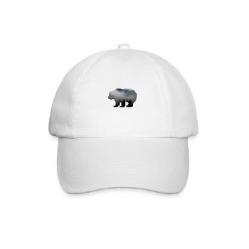 Waldbewohner / Natur Bär Wald Baum - Baseballkappe - Weiß/Weiß - Vorne