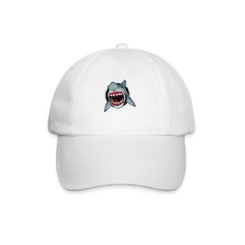 tete shark - Casquette classique - blanc/blanc - Devant