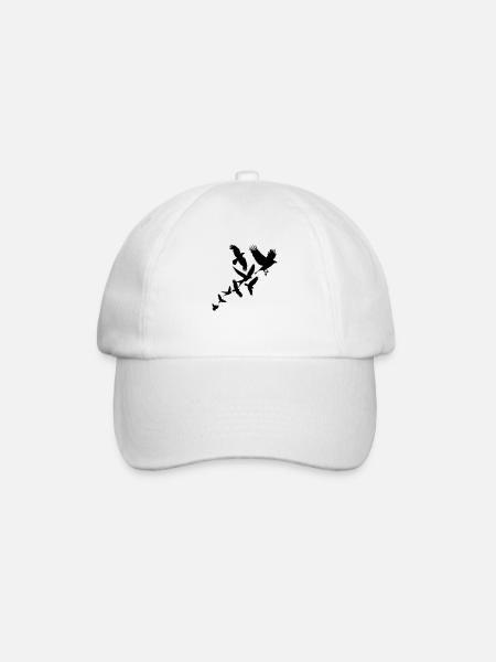 Birds - Baseballkappe - Weiß/Weiß