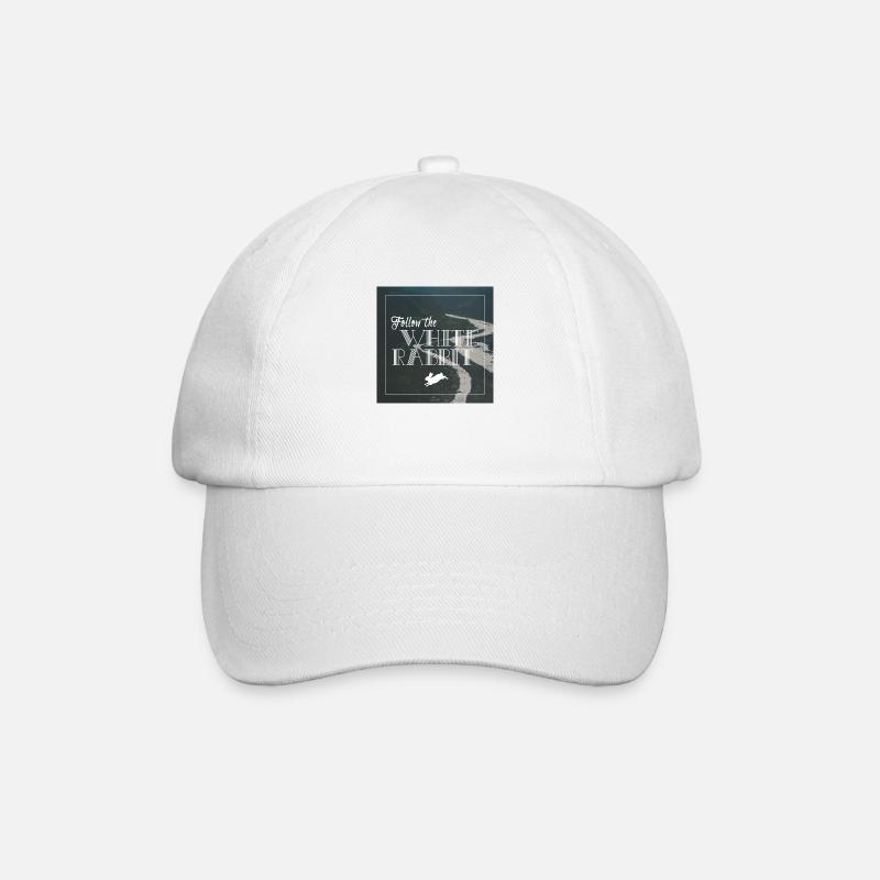 Follow the white rabbit - Baseballkappe - Weiß/Weiß