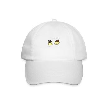 Coffee vs chocolate - Casquette classique - blanc/blanc - Devant
