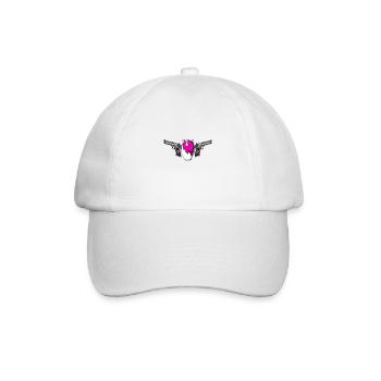 Desert Eagl Unicorn .png - Baseballkappe - Weiß/Weiß - Vorne