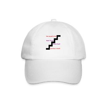 naughty step - Baseball Cap - white/white - Front