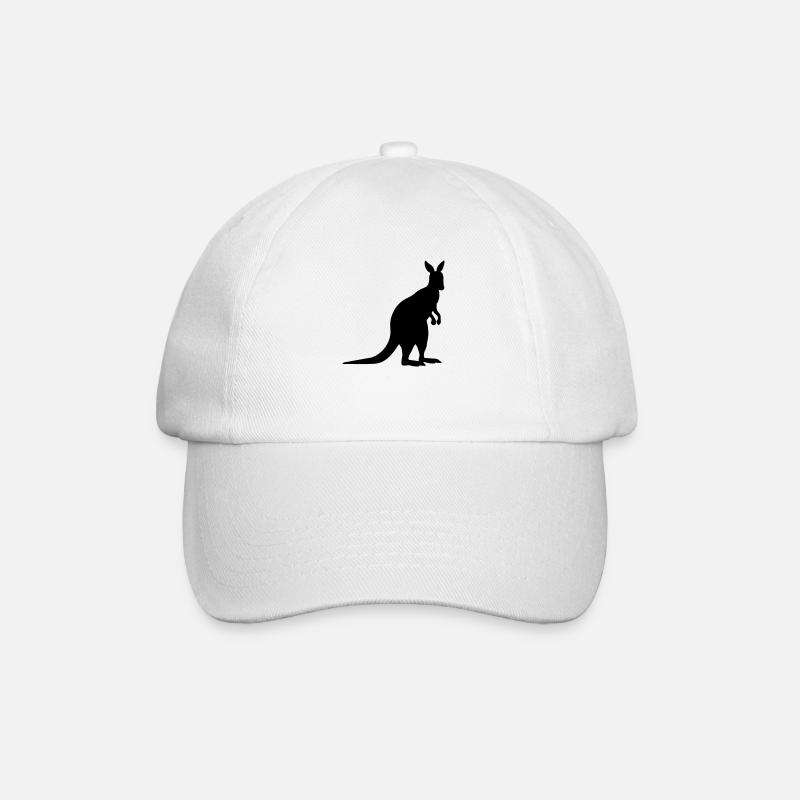 kangaroo animal - Baseball Cap - white/white