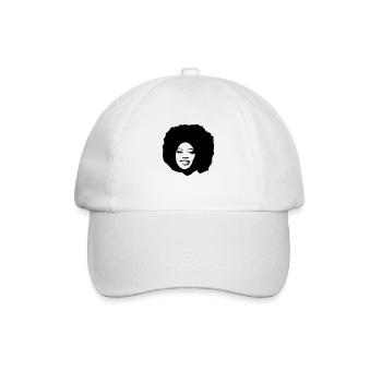AFROKOPF - Baseballkappe - Weiß/Weiß - Vorne