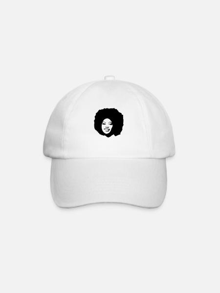 AFROKOPF - Baseballkappe - Weiß/Weiß