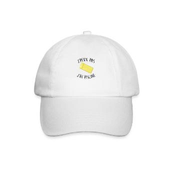 Je peux pas j'ai piscine - Casquette classique - blanc/blanc - Devant