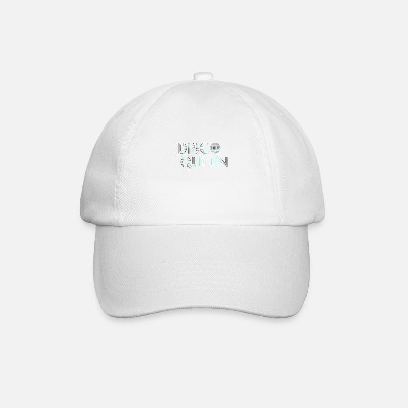Disco Queen Neon Blue - Baseballkappe - Weiß/Weiß