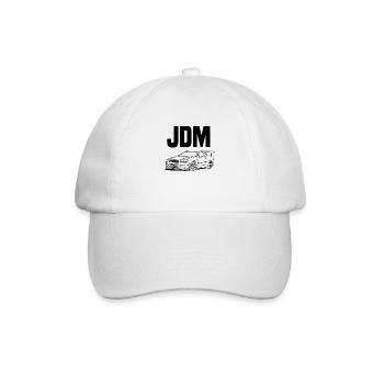 jdm car - Baseball Cap - white/white - Front