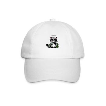 Zeit für Tee - Baseballkappe - Weiß/Weiß - Vorne