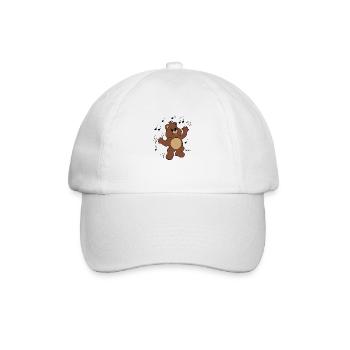 Tanzbär - Baseballkappe - Weiß/Weiß - Vorne