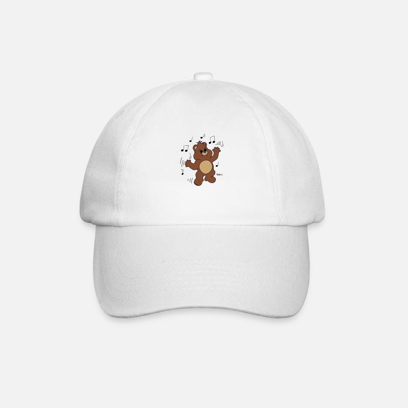 Tanzbär - Baseballkappe - Weiß/Weiß