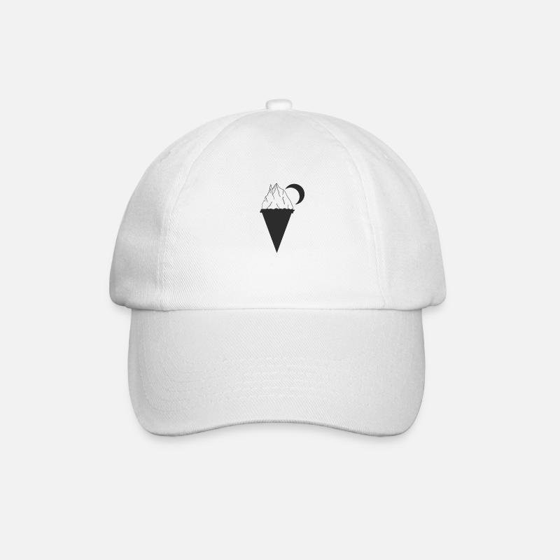 Eistüte - Baseballkappe - Weiß/Weiß