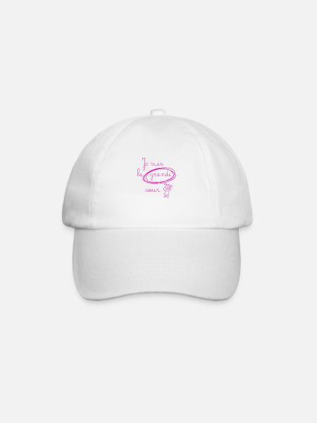 Je suis la grande soeur - version rose - Casquette classique - blanc/blanc