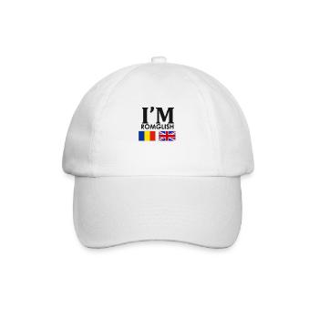 Romanian + English = - Baseball Cap - white/white - Front