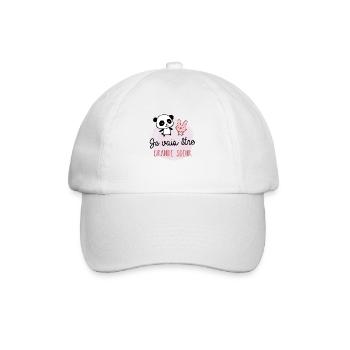 Future grande sœur - Bientôt grande-sœur - Casquette classique - blanc/blanc - Devant