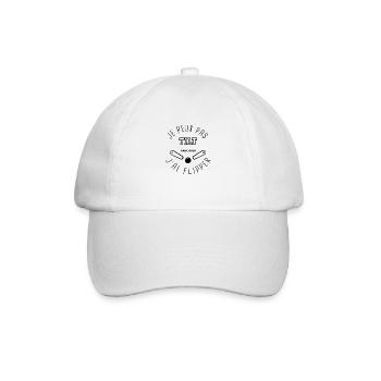 Je peux pas flipper 2 - Casquette classique - blanc/blanc - Devant