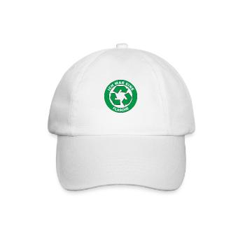 Fun Shirt unser Bestseller ich war eine - Baseballkappe - Weiß/Weiß - Vorne