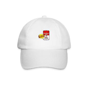 Schrödingers Katzenfutter - Baseballkappe - Weiß/Weiß - Vorne