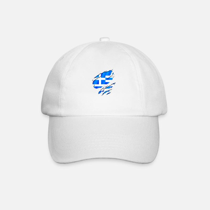 grec grece greece des - Casquette classique - blanc/blanc