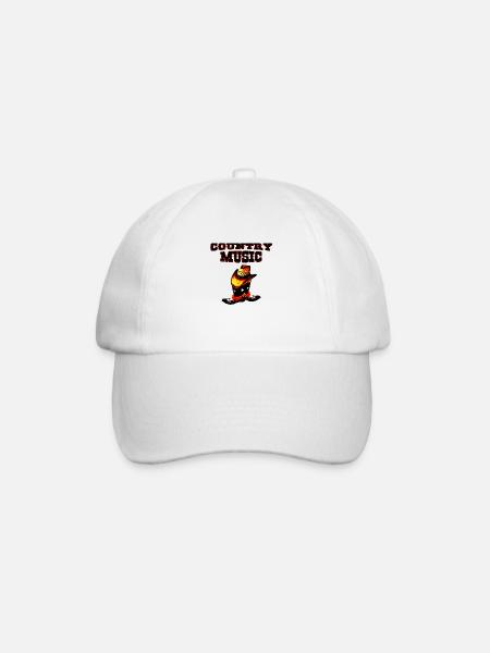 country music - Baseballkappe - Weiß/Weiß