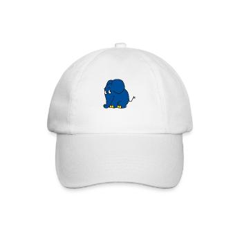 The Elephant - Standing - Baseball Cap - white/white - Front
