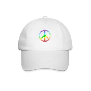 Signes de paix Arc-en-ciel Pacifiste Paix Graffitis - Casquette classique - blanc/blanc - Devant