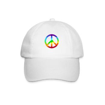 Peace Sign Rainbow Peace Graffiti - Baseball Cap - white/white - Front