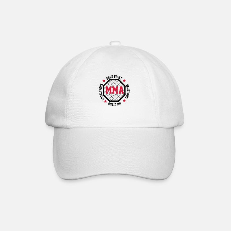 MMA - Baseballkappe - Weiß/Weiß