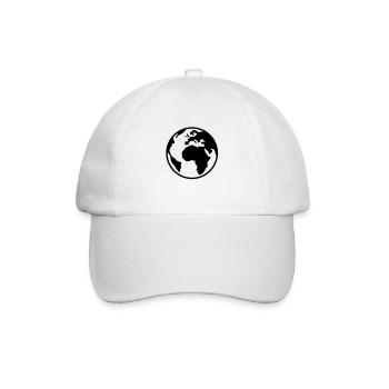 Terre - Monde - Globe - 1C - Casquette classique - blanc/blanc - Devant