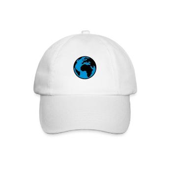 Terre - Monde - Globe - 2C - Casquette classique - blanc/blanc - Devant