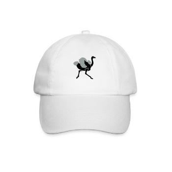 Ostrich - Baseball Cap - white/white - Front