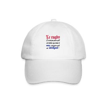 intelligent - Casquette classique - blanc/blanc - Devant